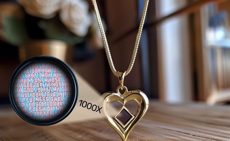 Christian Christmas Presents Elegant Heart Pendant Necklace Design by My Nano Jewelry